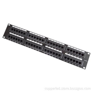 UTP Cat. 5e 48port 110 or Dual IDC Patch Panel